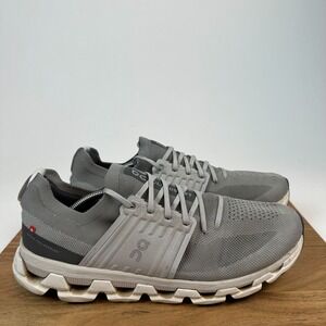 Mens On Cloudswift Gray Knit Athletic Gym Running Sneakers Shoes‎ Size 14 M GUC
